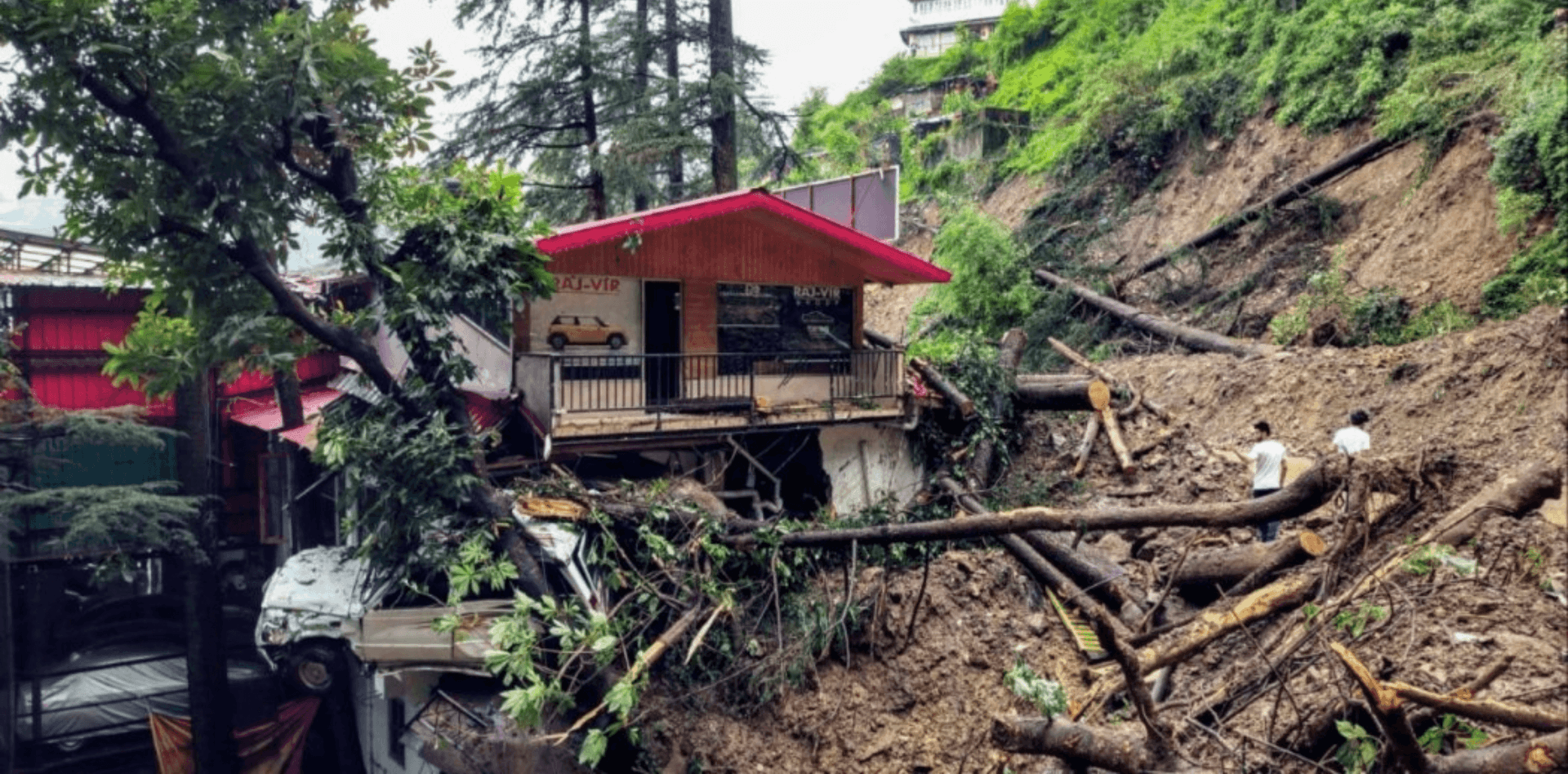 Himachal Pradesh Landslide at Chaukar Village