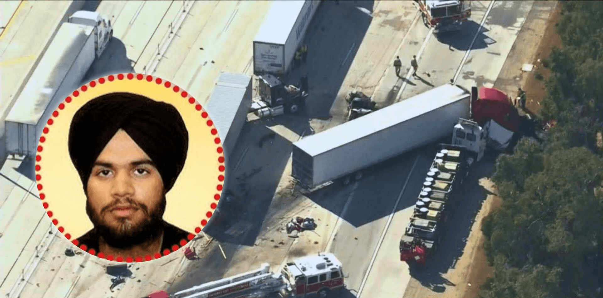 Indian Trucker Arrested After Fatal Crash in California
