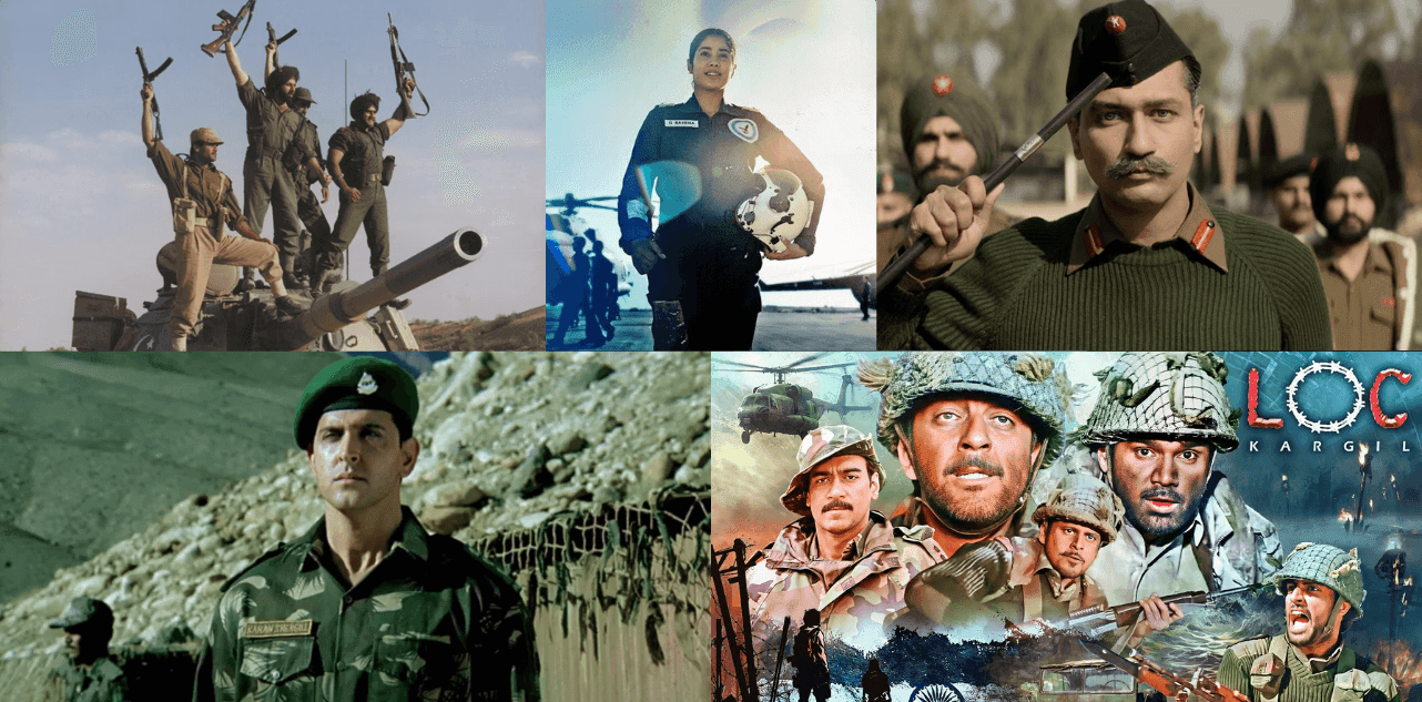 Bollywood war movie characters