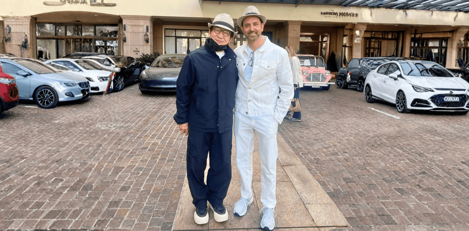 Meeting between Hrithik Roshan and Jackie Chan