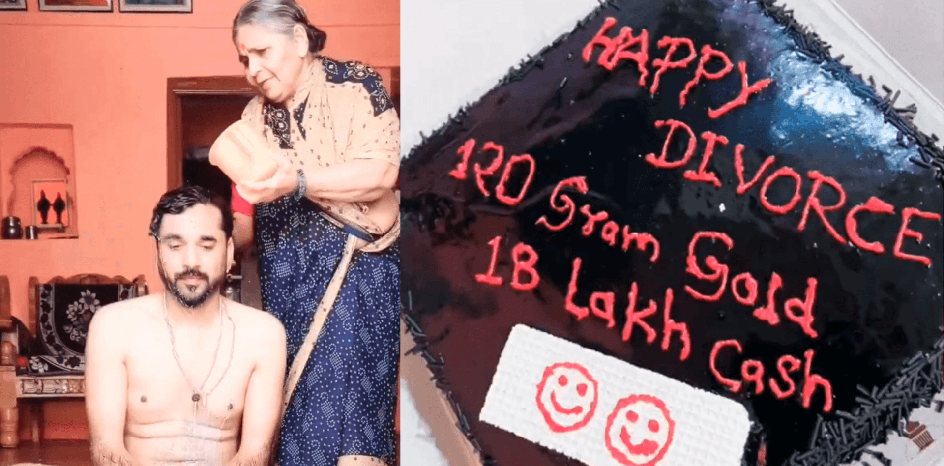 Man celebrates divorce with milk ritual, sparks debate