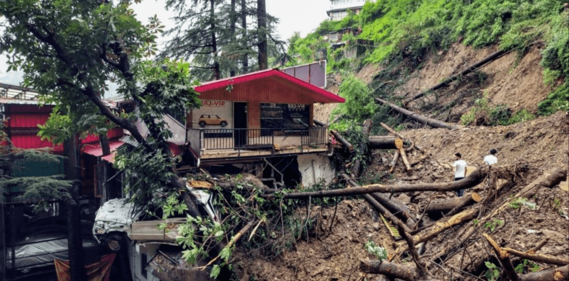 Himachal Pradesh Landslide at Chaukar Village
