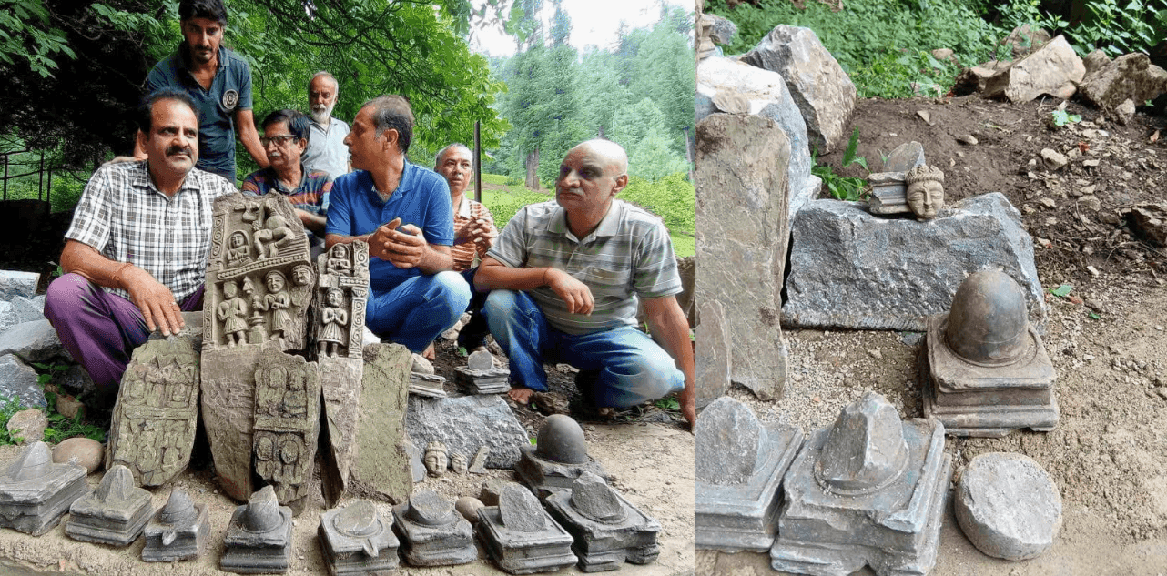 Engraved Deities Unearthed in Anantnag District