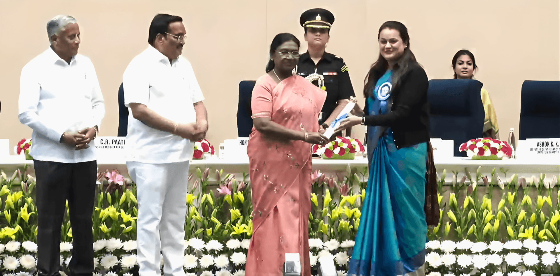 IAS Tina Dabi & Barmer Honoured for Rainwater Revolution