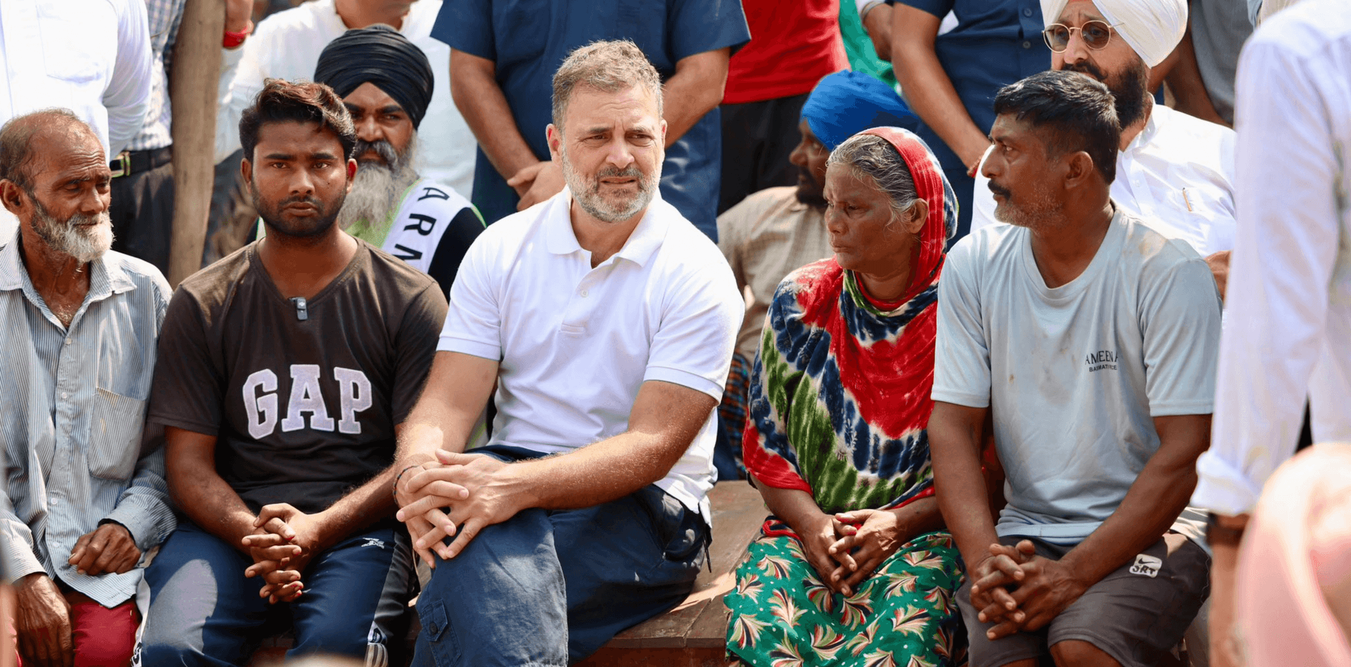 Rahul Gandhi visits flood-hit areas in Punjab’s Amritsar