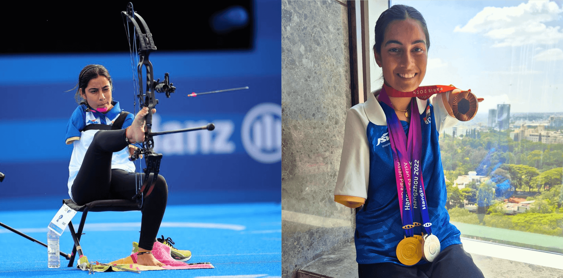 Sheetal Devi para-archer able-bodied team