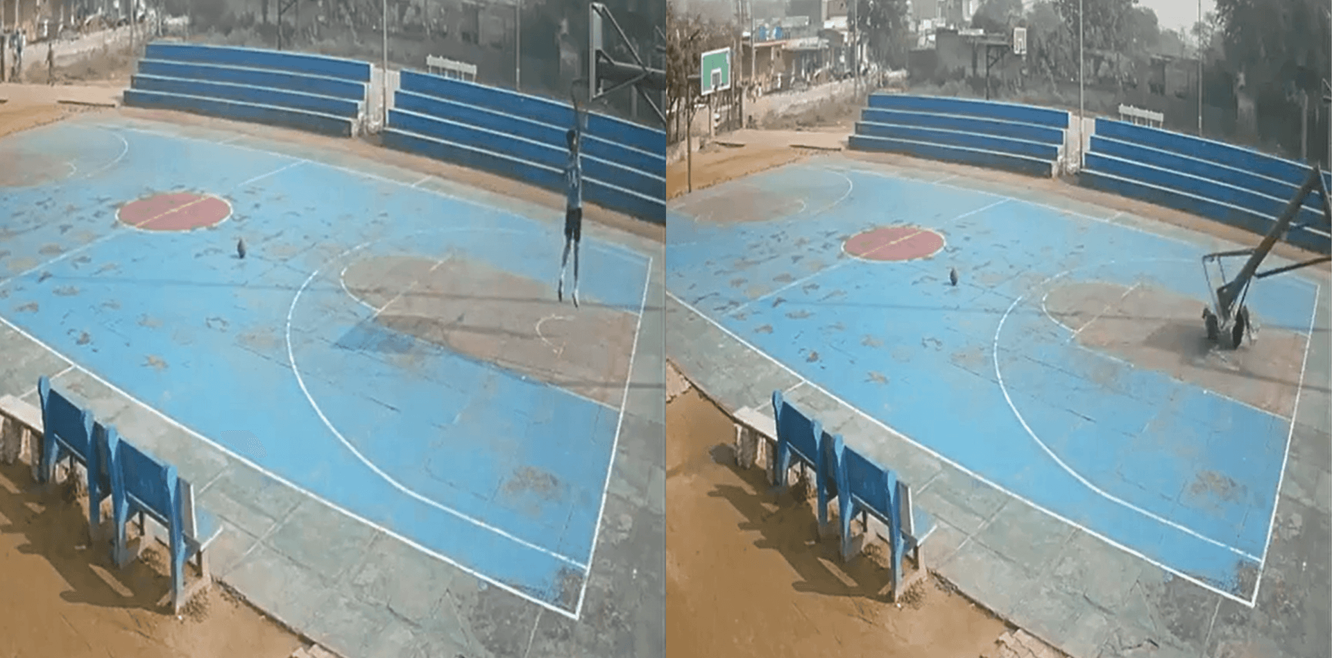 Basketball Court Accident
