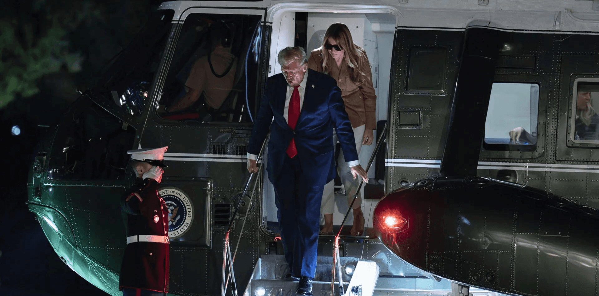 Trump, Melania, Marine One emergency landing
