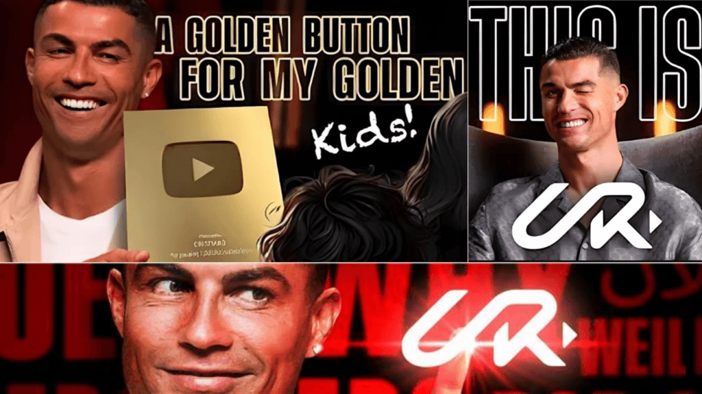 Ronaldo’s ‘UR’ Blows Up: Golden Button in a Day!