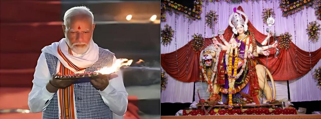 PM Narendra Modi Pens Garba Song ‘Aavati Kalay’ to Pay Tribute to Goddess Durga