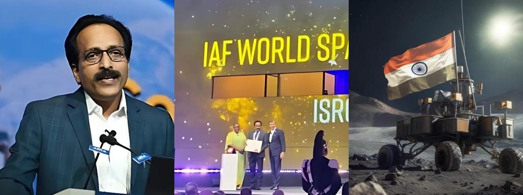 ISRO Chief S Somnath Receives IAF World Space Award for Chandrayaan-3 Success