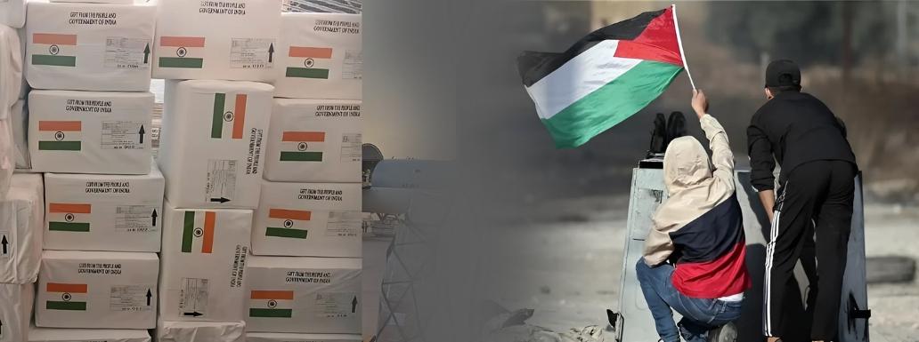India Dispatches Humanitarian Aid to Palestine