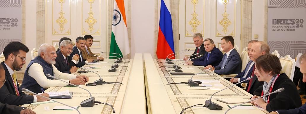 PM Modi Affirms India’s Peace Stance between Russia, Ukraine in Kazan