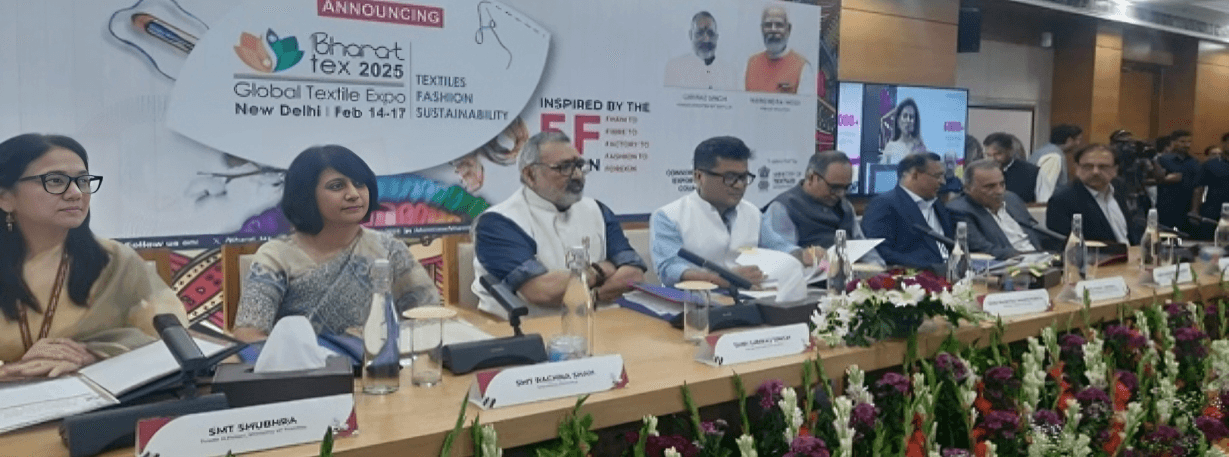 India’s Largest Global Textile Event ‘Bharat Tex 2025’ Gains International Momentum