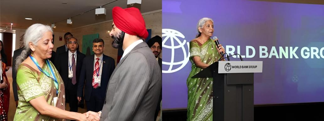 Indian FM Sitharaman Meets World Bank President; Discusses Private Capital Participation, Energy Security and MDB Reforms