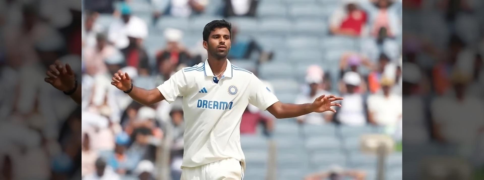 Off-spinner Washington Sundar Proves his Worth, with Seven Wickets in the First Innings and Three in the Second Innings