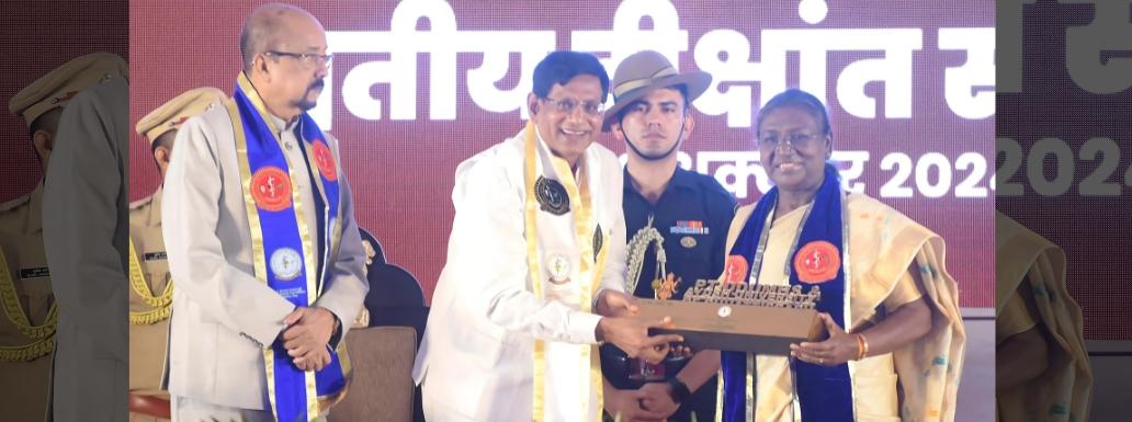 The President of India Graces the Convocation of Pt. Deendayal Upadhyaya Memorial Health Science & Ayush University
