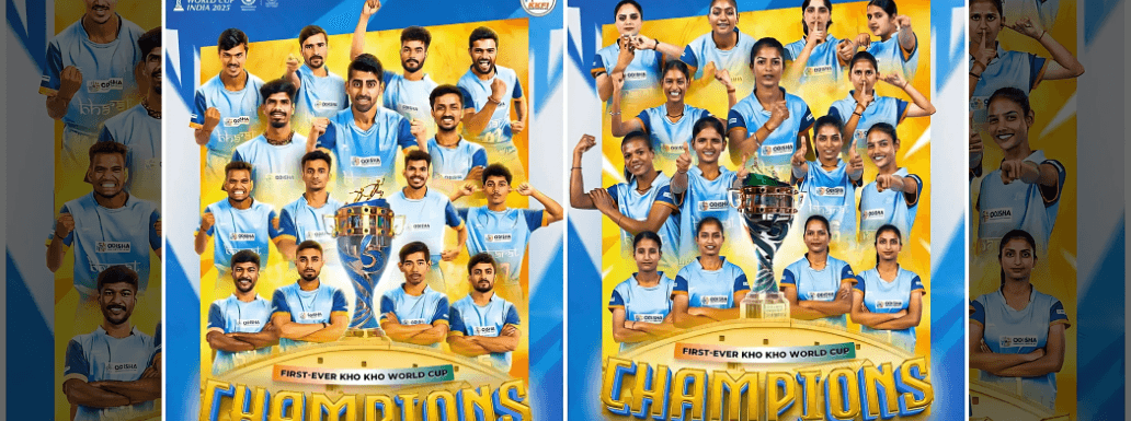India’s Men & Women teams lifted inaugural Kho-Kho World Cup in their respective Championship