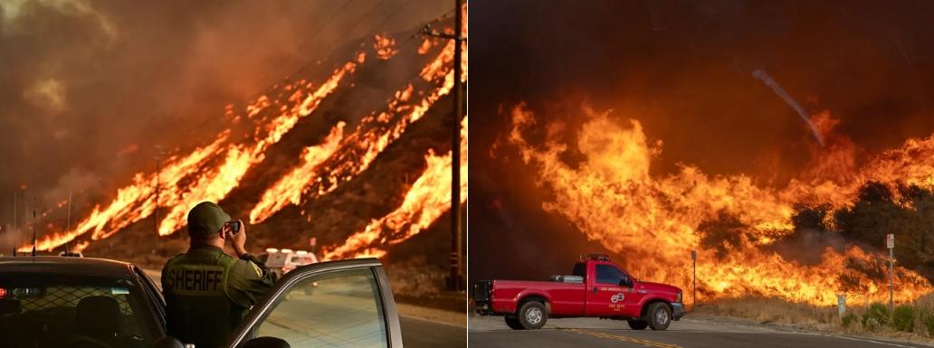 Now its Hudges in Los Angeles Causing 50000 People to Evacuate