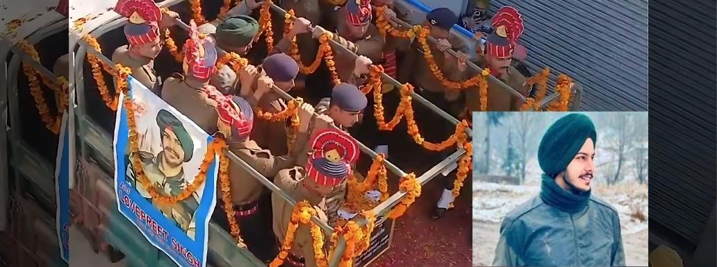 Emotional farewell to Agniveer Lovepreet Singh as his mortal remains arrive in Punjab’s Mansa village