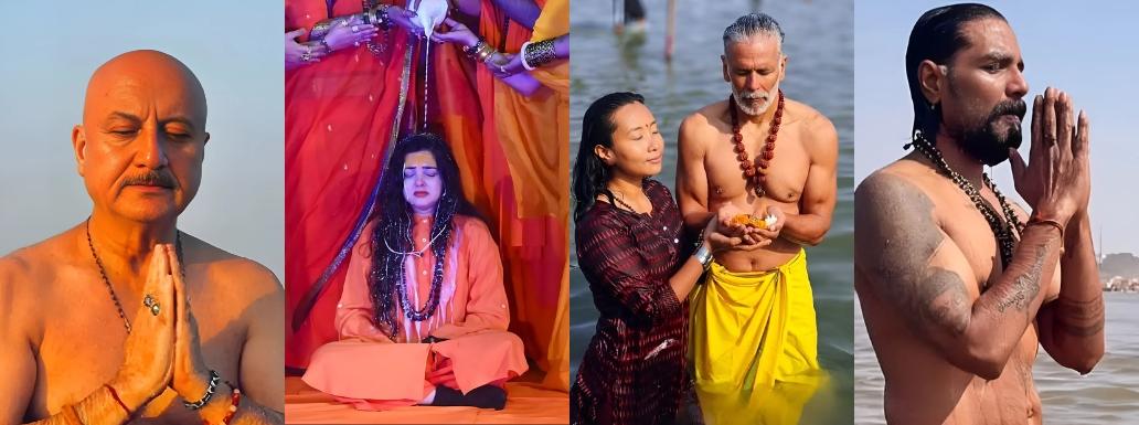 Celebrities Inundate MahaKumbh 2025 to Have a Heightened Spiritual Experience