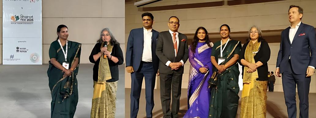 Timeless Elegance of Indian Handlooms exhibited at “Breathing Threads” Fashion Show